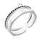 Серебряное двойное кольцо Trendy Style (арт. 7901/6030) – изображение 2
