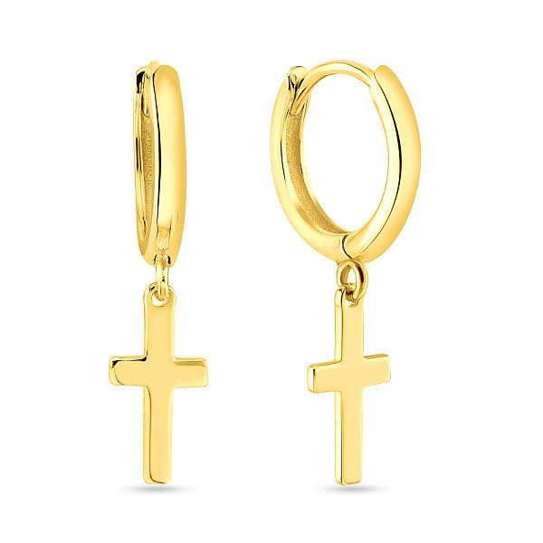 Серьги из серебра с подвесками (арт. 7502/4600/10ж) – изображение 1