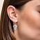 Серьги из белого золота с бриллиантами (арт. С341446050б) – изображение 2