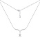 Серебряное колье с подвеской с фианитами (арт. 7507/2645) – изображение 2
