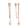Серьги Fly из красного золота с подвесками Трезубец (арт. 109897) – изображение 1