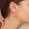 Золотые серьги-кольца (арт. 122107/25) – изображение 3