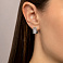 Сережки зі срібла з фіанітами (арт. 7502/9725/10) – зображення 2