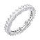 Серебряное кольцо с дорожкой из фианитов (арт. 7501/6994) – изображение 1