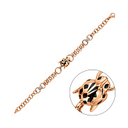 Золотой браслет "Пантеры" (арт. 326055еч)