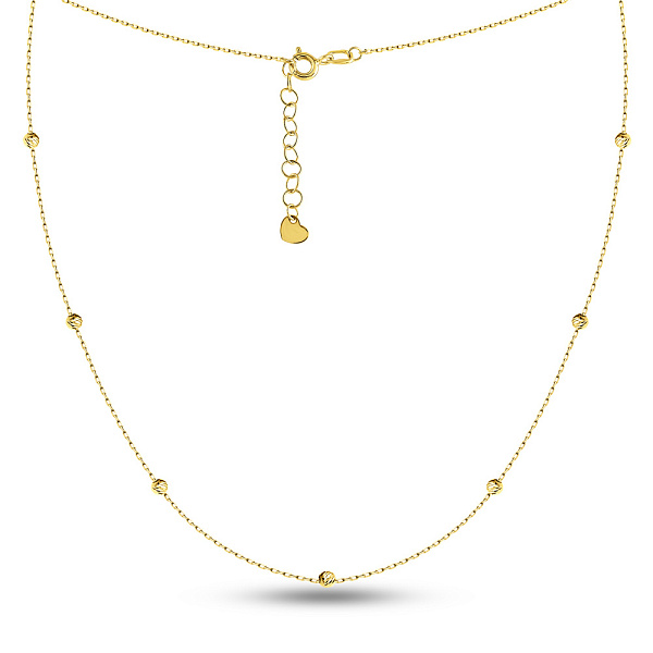 Золоте кольє з кульками (арт. 360178ж) – зображення 2