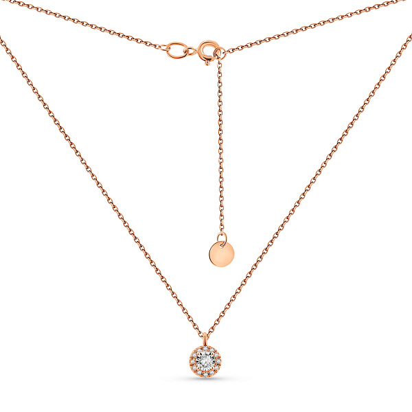 Золоте кольє з діамантами (арт. Ц011684005) – зображення 2