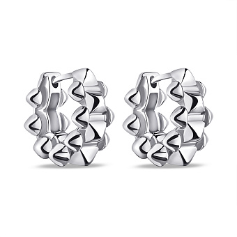 Фото Серебряные серьги без камней (арт. 7502/9256)