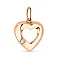 Кулон золотой Сердце с фианитом (арт. 424273) – изображение 1
