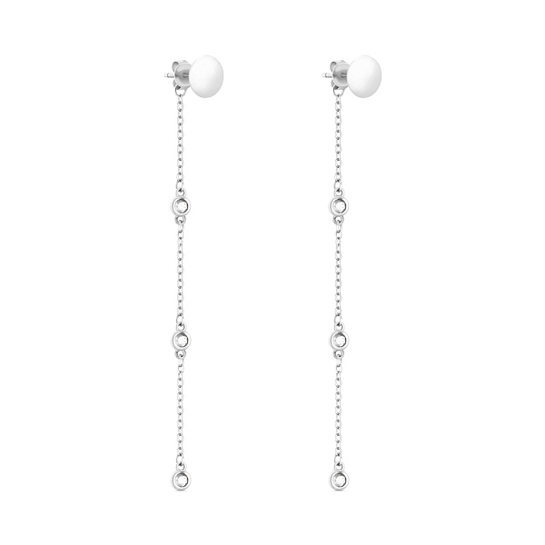 Срібні сережки-пусети Trendy Style з фіанітами (арт. 7518/6881) – зображення 1