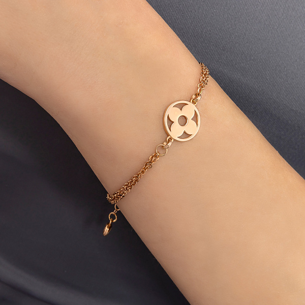 Золотой браслет Клевер (арт. 326750) – изображение 2