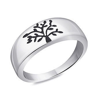 Фото Серебряное кольцо Дерево жизни без камней (арт. 7501/К2/1125-17)