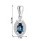 Серебряная подвеска с топазом и фианитами (арт. 7503/4916Пл) – изображение 2