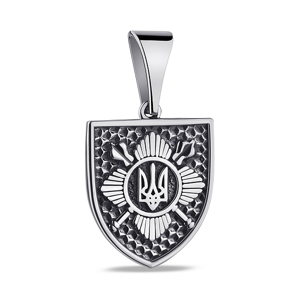 Срібний підвіс Герб України-Тризуб (арт. 7903/1882) – зображення 1