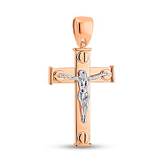 Фото Золотой крестик без камней (арт. 500707)