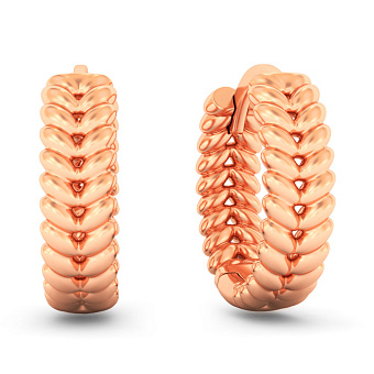 Серьги из красного золота (арт. 111265)