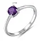 Серебряное кольцо з аметистом (арт. 7501/2179054А) – изображение 2