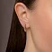 Золотые серьги без камней (арт. 110380) – изображение 2