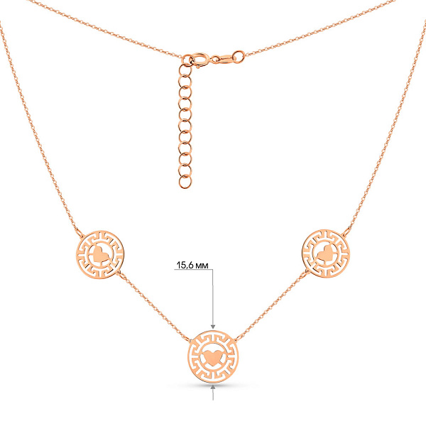 Золотое колье Олимпия (арт. 352811) – изображение 3