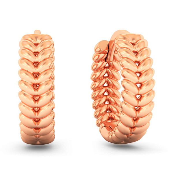 Серьги из красного золота (арт. 111265) – изображение 1