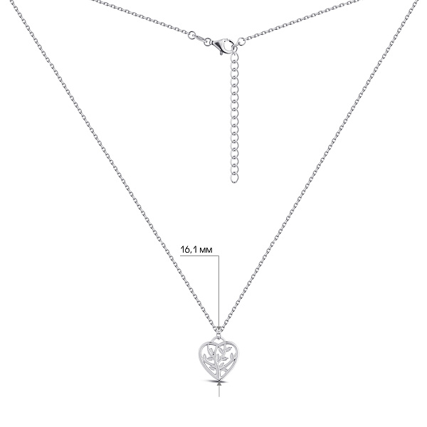 Серебряное колье Дерево жизни без камней (арт. 7507/2345) – изображение 3