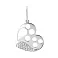 Кулон из белого золота Сердце с фианитами (арт. 422679б) – изображение 1
