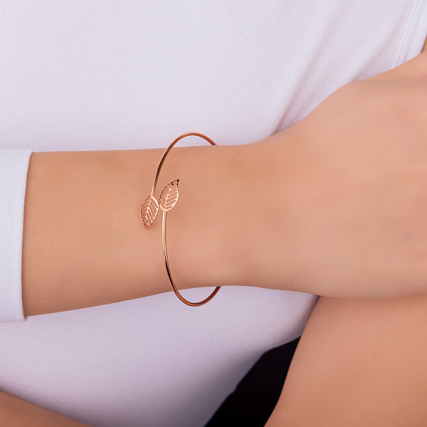 Золотой браслет Листики (арт. 326553) – изображение 2