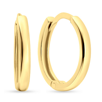 Серьги-кольца из желтого золота (арт. 103815/5ж)