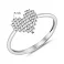 Золотое кольцо Сердце с бриллиантами (арт. К011689010б) – изображение 8