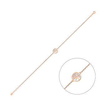 Золотой браслет с бриллиантами Дерево жизни (арт. Б011372)