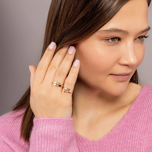 Золота каблучка Змія (арт. 1401028) – зображення 3