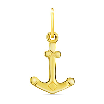 Подвеска золотая «Якорь» (арт. 420466ж)