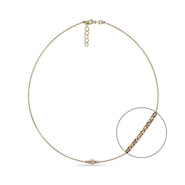 Колье струна золотое Orbit (арт. 351990жб) – изображение 2