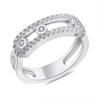 Срібна каблучка з фіанітами (арт. 7501/5974)
