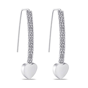 Фото Срібні сережки "Сердечка" без каміння (арт. 7502/4284)