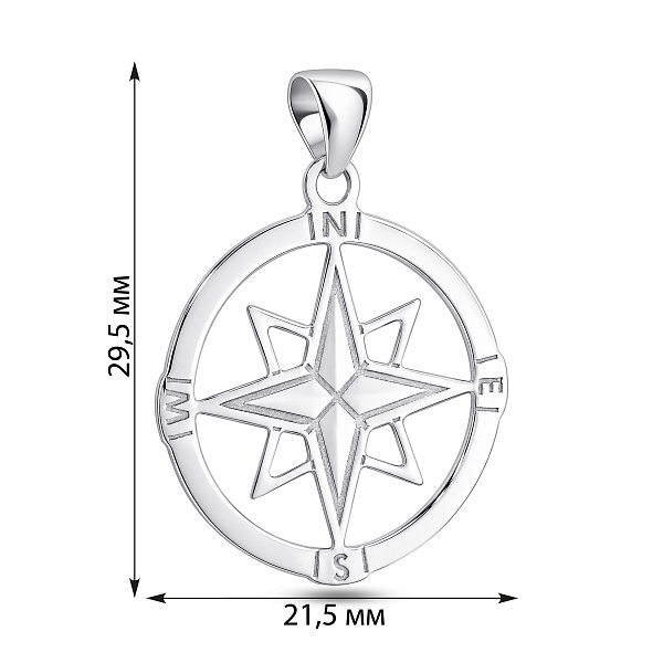 Серебряная подвеска (арт. 7503/4879) – изображение 2