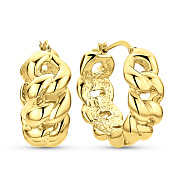 Золотые сережки-кольца Francelli в желтом цвете металла (арт. 109746/20ж)