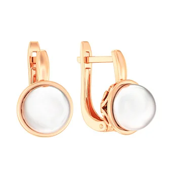 Золоті сережки з перлами (арт. 111099)