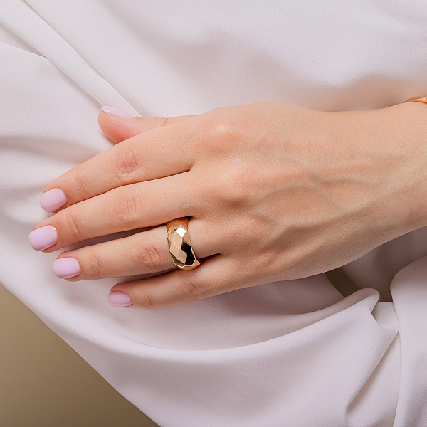 Кольцо из красного золота (арт. 1401008) – изображение 3