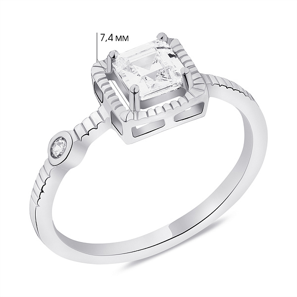 Серебряное кольцо с фианитами (арт. 7501/6108) – изображение 2