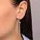 Длинные золотые серьги без камней (арт. 1091406) – изображение 2