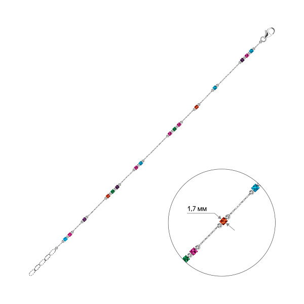 Браслет Francelli из белого золота (арт. 326203бцв) – изображение 4