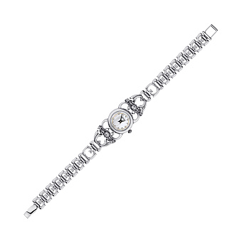 Срібний жіночий годинник з фіанітами (арт. 7926/7110021/1)