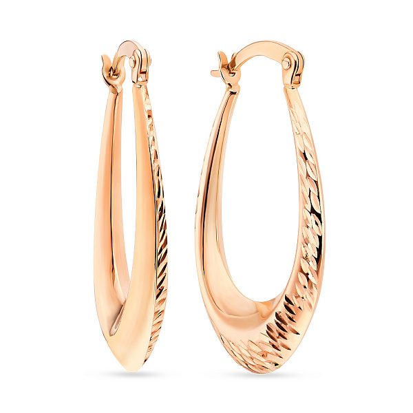 Серьги из красного золота (арт. 107658/25) – изображение 1