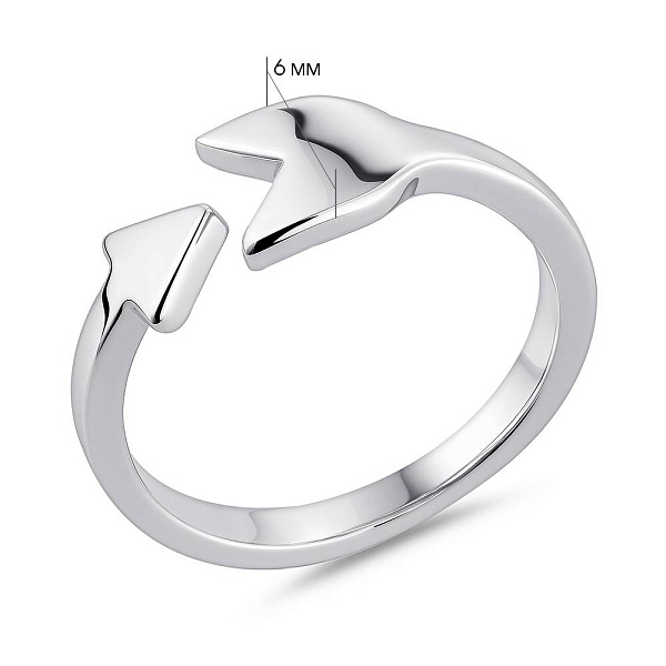 Серебряное кольцо Стрела без камней (арт. 7501/8276) – изображение 2
