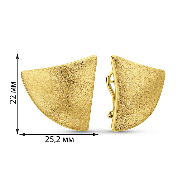 Серьги Francelli из желтого золота (арт. 1091876жм) – изображение 5