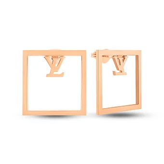 Золоті сережки квадратної форми (арт. 109605)