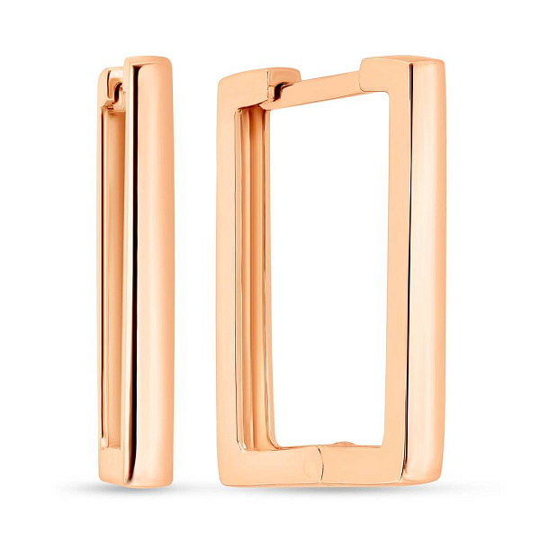 Золоті сережки без каміння (арт. 1091313/15) – зображення 1