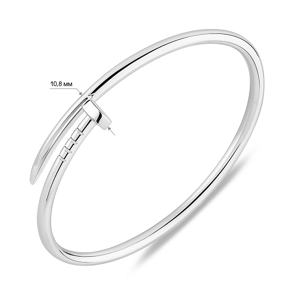 Серебряный браслет Гвоздь без камней (арт. 7509/2147695) – изображение 2