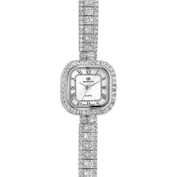 Серебряные часы с россыпью камней (арт. 7526/327п) – изображение 2